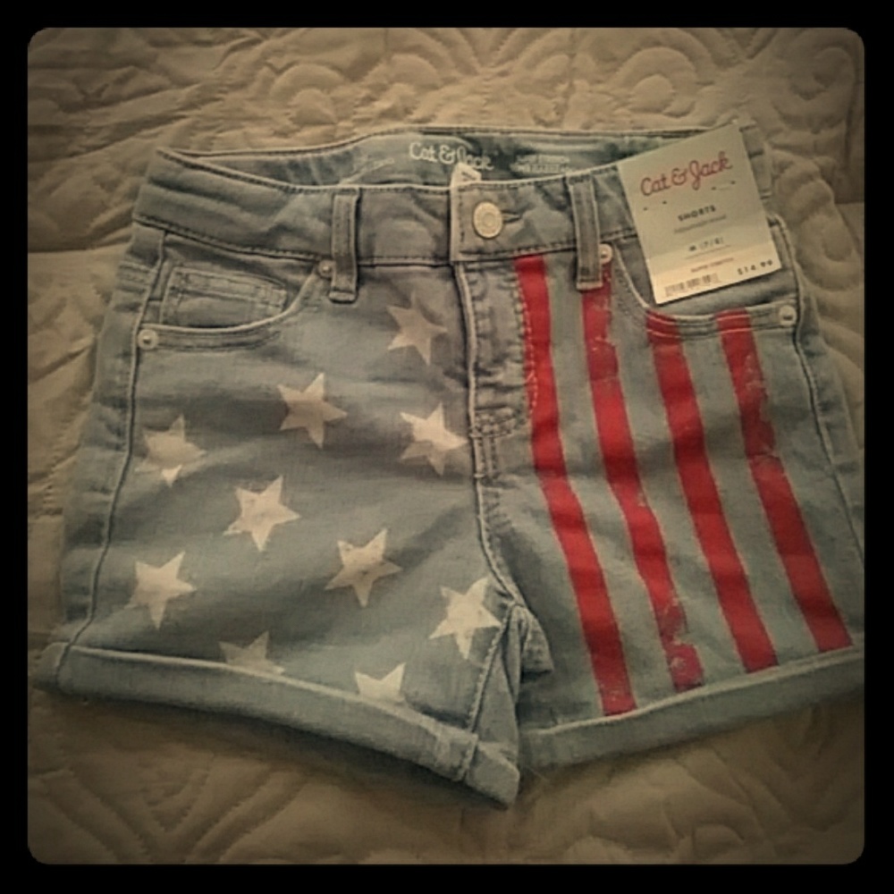 American flag shorts